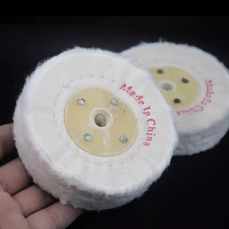 抛光布轮镜面抛光纯棉布黄布轮首饰玉石珍珠上蜡珍珠布片绒布轮