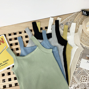 百搭针织吊带女性感内搭上衣弹力黑色外穿背心网红 修身 春装 2020款