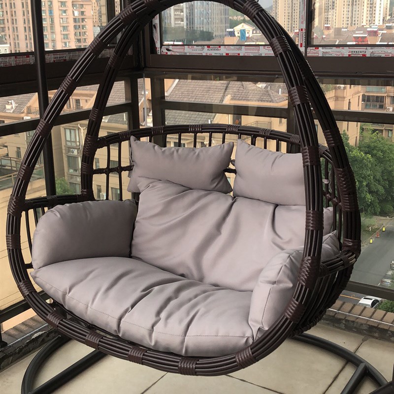 秋千摇篮藤椅吊篮户外庭院吊椅双人家用阳台家具悠闲网红椅子室内