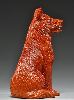 花梨木雕狗摆件十二生肖狗摆设家居客厅电视柜办公装饰红木工艺品