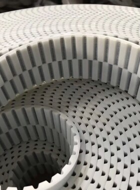 开口同步带PU白色聚氨酯带钢丝 Tv5 T10 T20 AT5 AT10可接驳加红