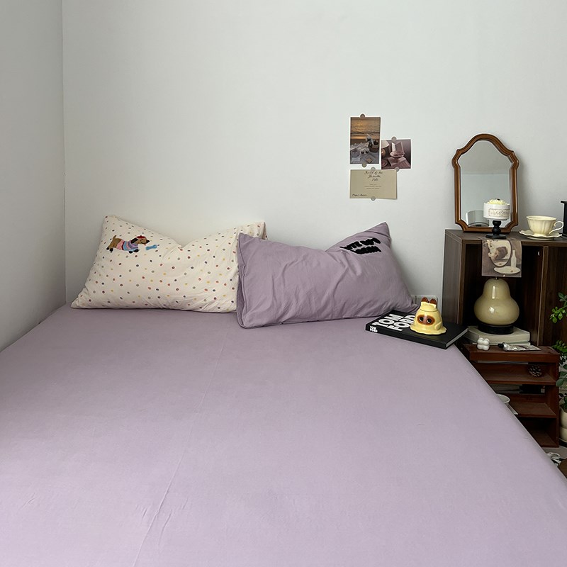 单件床单床笠1.8米床罩床套三件套水洗棉毛巾绣枕套床垫防尘宿舍4