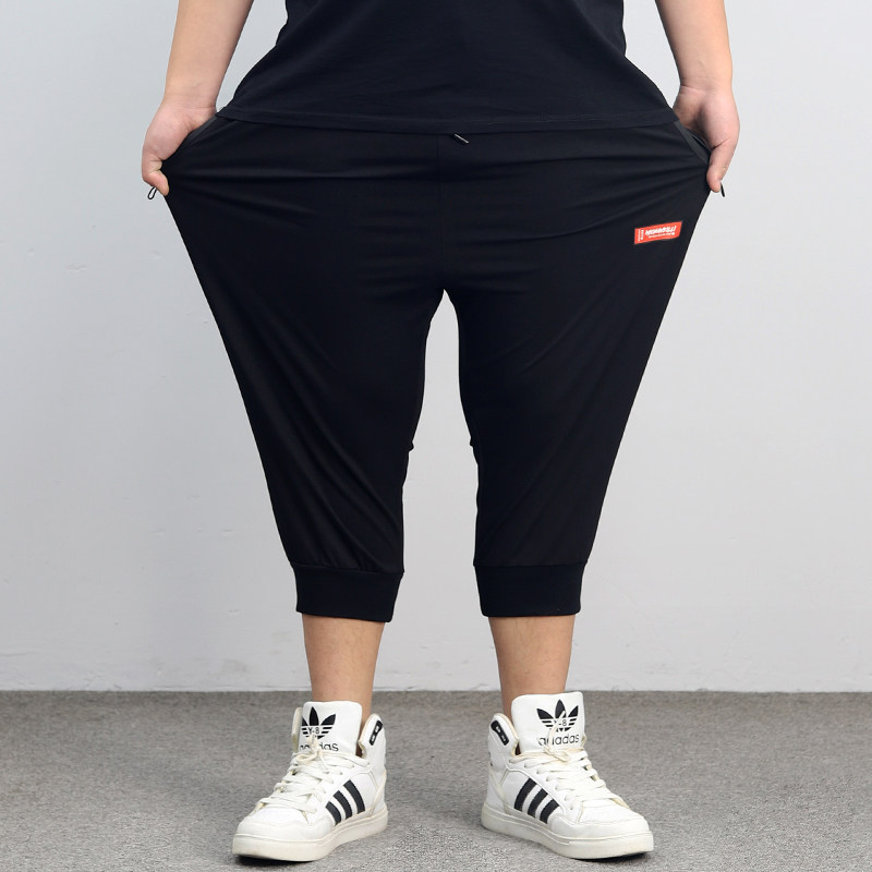 大码7分裤男胖子男装运动裤宽松胖人短裤夏季薄款加肥加大裤子300,男装,休闲裤,淘宝优惠券,粉丝福利购,淘宝优惠卷