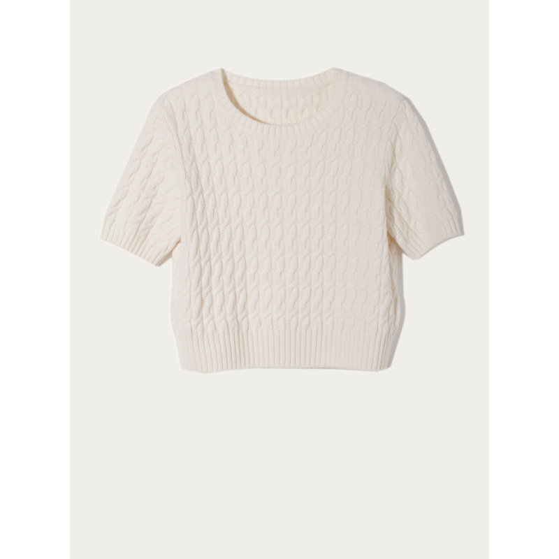 CAGLIARI EXCHANGE/卡利亚里圆领短袖短款套头衫4011020