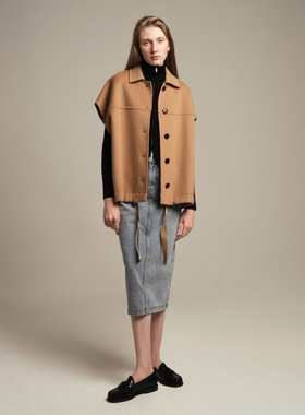 CAGLIARI EXCHANGE/卡利亚里牛仔铅笔半裙4006009