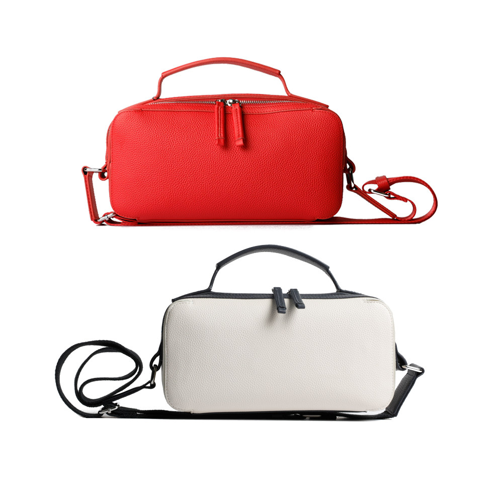 卡利亚里牛皮邮差包