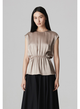 CAGLIARI EXCHANGE/卡利亚里圆领无袖系带TOP 3802111