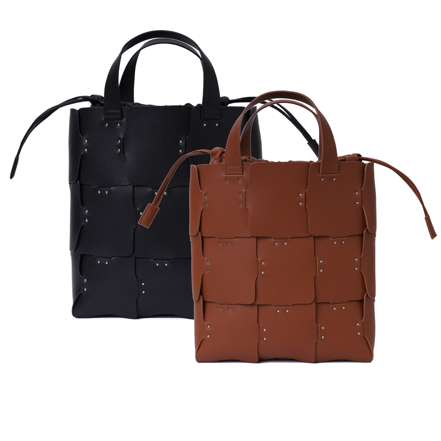 CAGLIARI EXCHANGE/卡利亚里手工铆钉皮质拼接托特包4142003,箱包皮具/热销女包/男包,时尚帆布包,淘宝优惠券,粉丝福利购,淘宝优惠卷