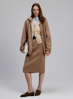 CAGLIARI EXCHANGE/卡利亚里直筒开叉半裙4126001