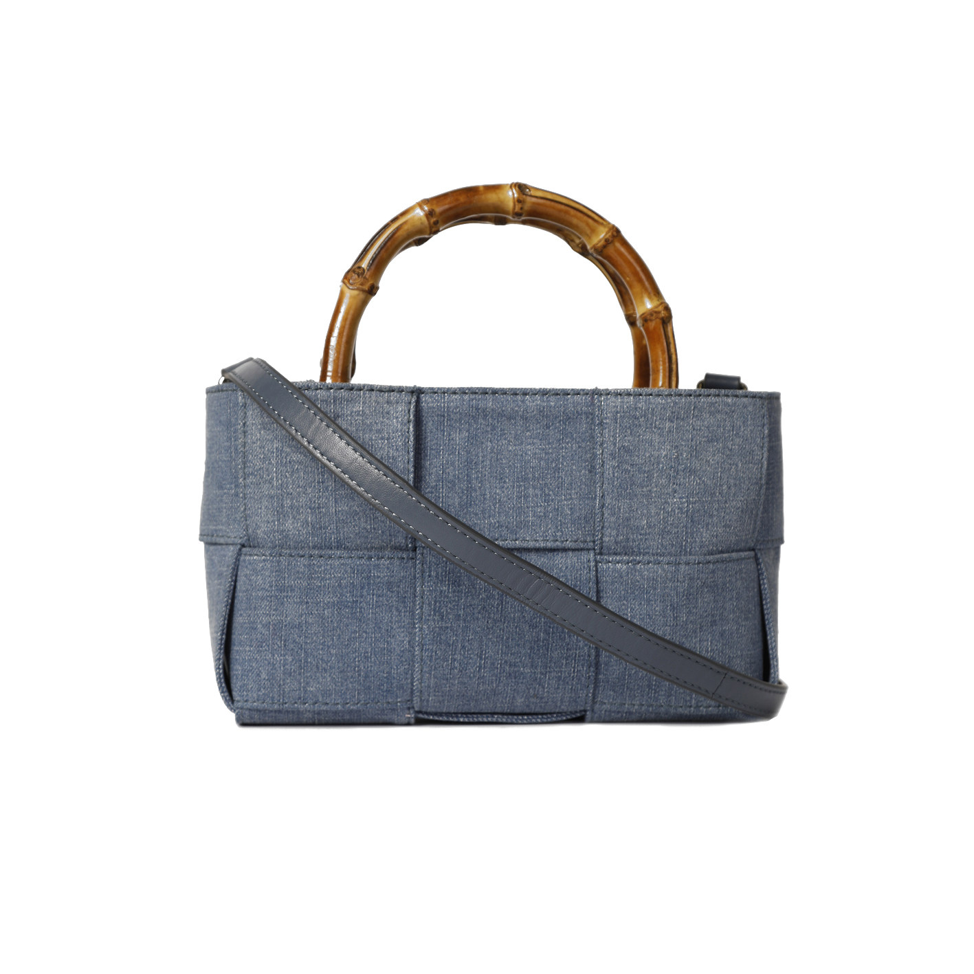 CAGLIARI EXCHANGE/卡利亚里编织牛仔微型托特手袋/包4042002