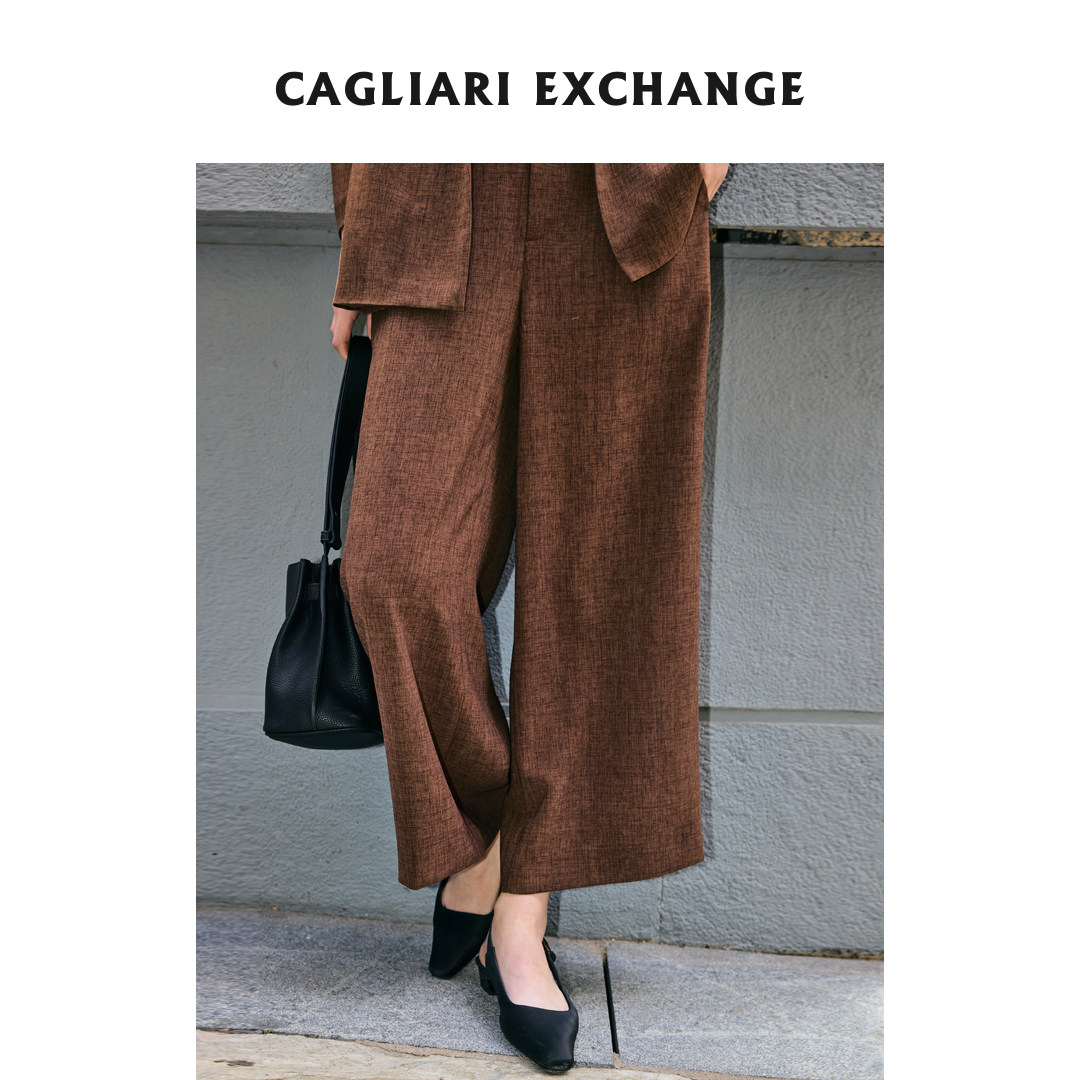 CAGLIARI EXCHANGE/卡利亚里露踝宽管裤4305218