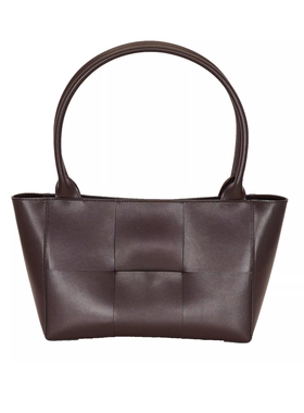 CAGLIARI EXCHANGE/卡利亚里牛皮编织单肩大包3842005