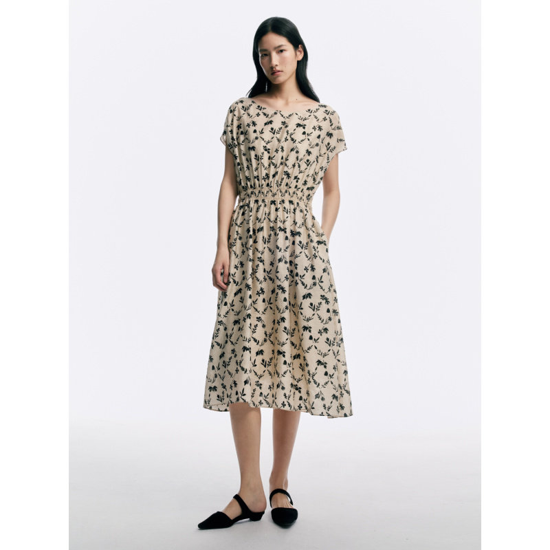 CAGLIARI EXCHANGE/卡利亚里弹力腰提花连衣裙4107027