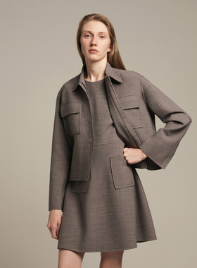 CAGLIARI EXCHANGE/卡利亚里贴兜双面短夹克4002205