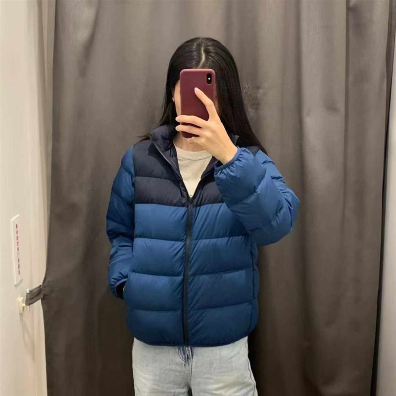 日单童装/男童/女童24冬季高级轻型保暖羽绒服拼接连帽外套471378