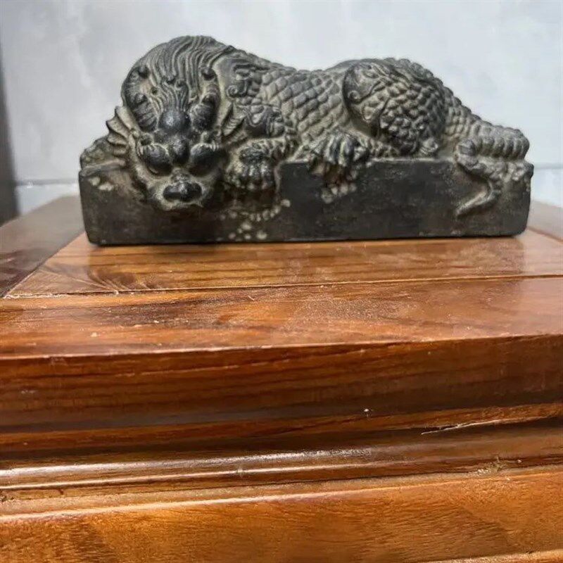 新款镇水兽鱼缸卧龙镇宅鱼缸造景霸气国风玄关摆件招财仿古吸水兽