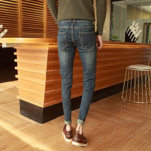 男裤 27牛仔裤 子紧身小脚裤 修身 矮个子155小码 弹力铅笔长裤 XS号26