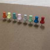 彩色工字钉大头钉木质美术diy图钉按钉照片墙软木板小钉子 200枚