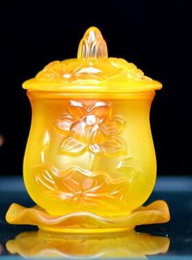 6号直播款  仿琉璃杯供杯净水杯 莲花杯 大悲水净水杯圣水杯