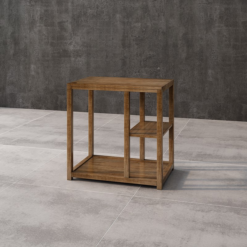 简易茶水台茶桌茶边柜茶具收纳架新中式客厅泡茶柜子小型实木边几