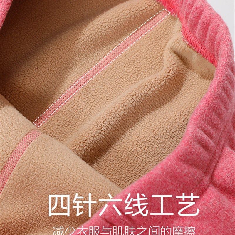保暖裤女加厚加绒棉毛裤中老年人打底裤老人秋裤妈妈线裤内穿冬季