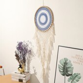 捕梦网大号挂饰古风挂件手工羽毛民宿卧室壁挂玄关森系挂毯成品