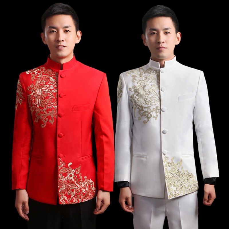 青年学生中山装演出服男士成人大合唱团舞台表演服主持人歌手礼服,男装,其他民族服装,淘宝优惠券,粉丝福利购,淘宝优惠卷