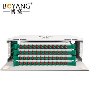 博扬 48芯ODF光纤配线架/子框/单元体满配FC多模(50/125)推拉式
