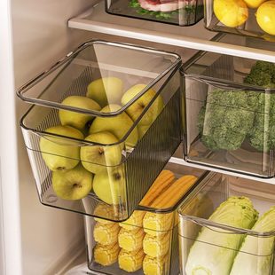 家用厨房鸡蛋食品级大号大容量 冷冻保鲜盒带盖蔬菜冰箱收纳盒分装