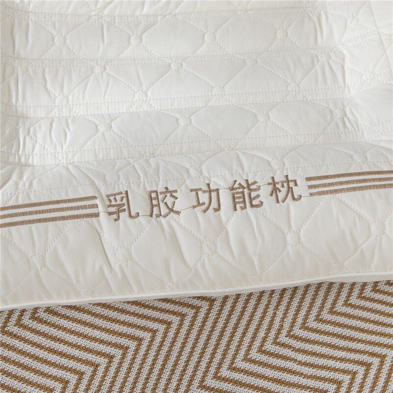 美缘登 乳胶功能枕全棉乳胶枕头枕芯助睡眠护颈椎枕头Z1017,床上用品,乳胶枕,淘宝优惠券,粉丝福利购,淘宝优惠卷