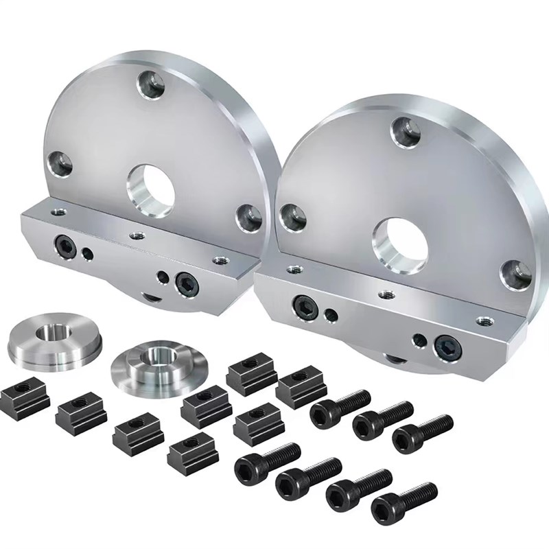 170/200/255四轴L块圆盘尾座L块桥板机床配件四轴分度盘配桥板