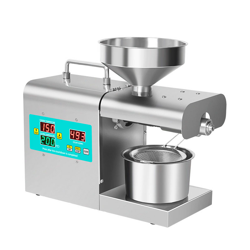 2022新款多功能榨油机家用小型全智能自动温控冷热炸油机商用油坊