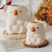 可爱考拉无尾熊香薰蜡烛伴手礼卧室氛围感持久无烟生日礼物礼盒