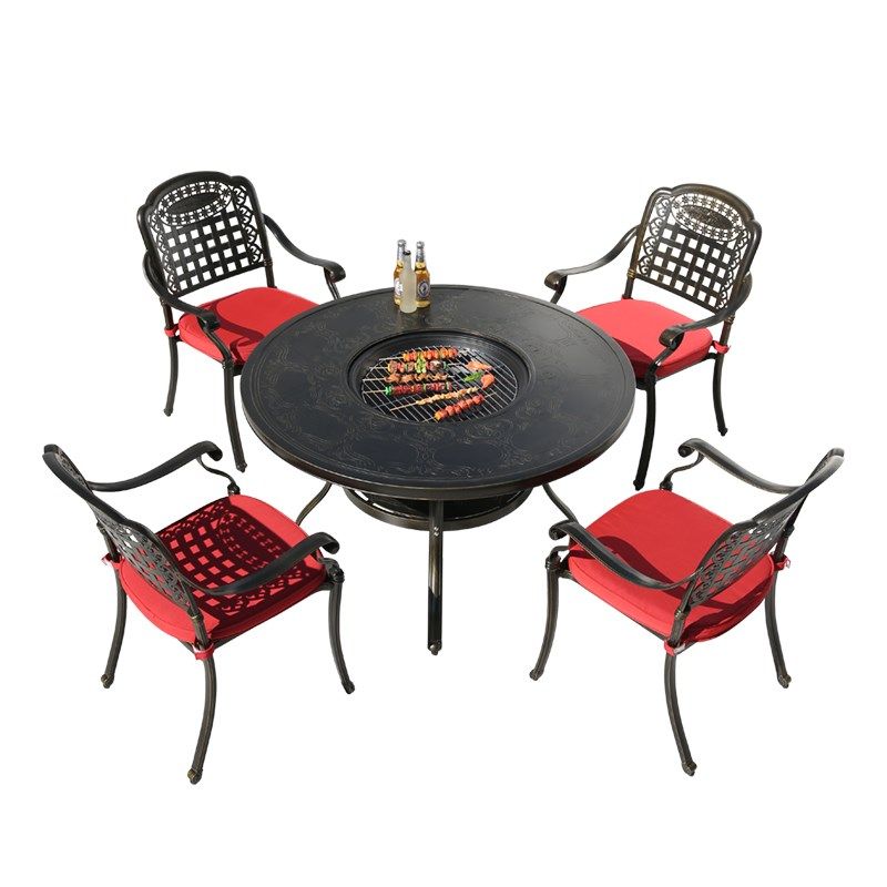 室外桌椅露台庭院花园创意烧烤圆桌防水防晒北欧户外桌子椅子组合,住宅家具,桌椅套件,淘宝优惠券,粉丝福利购,淘宝优惠卷