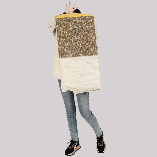 新宸优品 复古多色编制高端纯棉抱枕被子两用客厅卧室午睡空调被