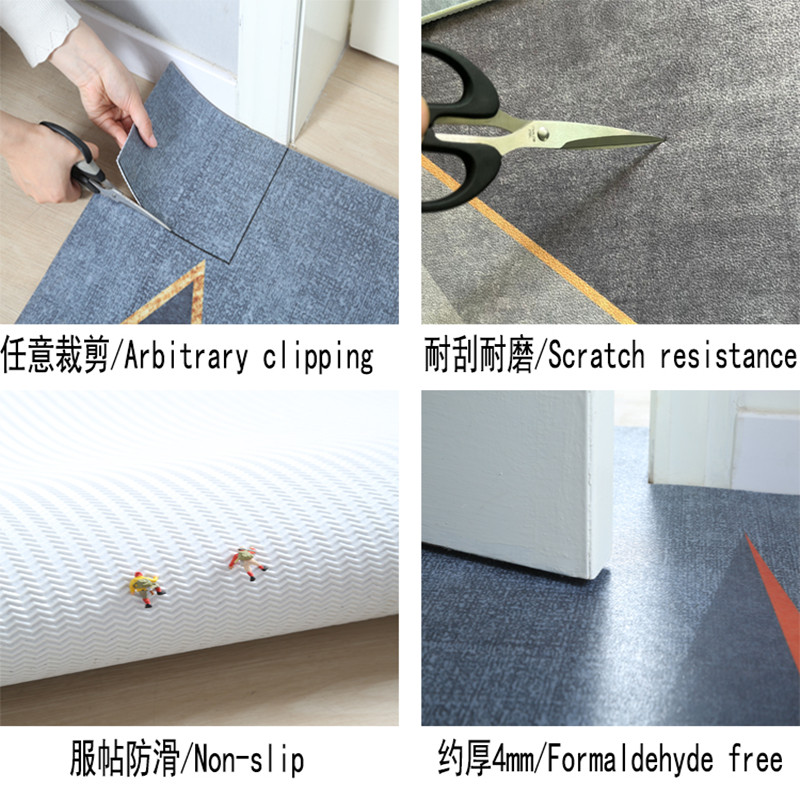 皮革pvc地垫入户进门垫门口可剪裁玄关家用蹭土脚垫防滑门外可擦