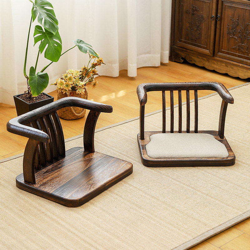 实木靠背圈椅榻榻米座椅小椅子家用喝茶椅休闲椅阳台凳子飘窗矮椅,住宅家具,阳台椅,淘宝优惠券,粉丝福利购,淘宝优惠卷