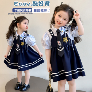 兔子警官连衣裙夏装 朱迪衣服儿童学院风背带宝宝裙子 女童2026新款