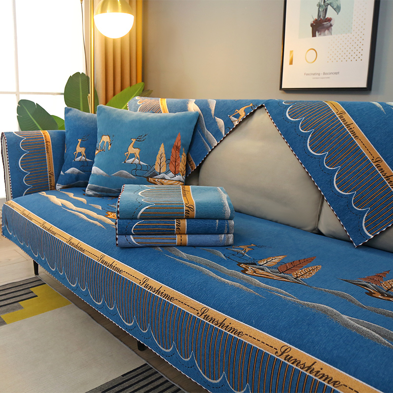 2021c年新款沙发垫四季通用简约坐垫防滑垫子皮沙发套罩全盖布