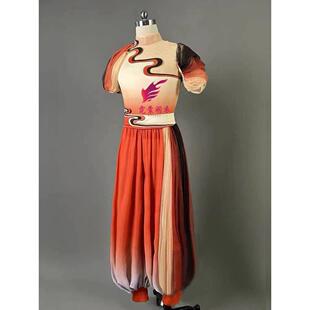 现代舞保卫黄河男船夫演出服女款舞蹈服装学生毕业表演艺考服装