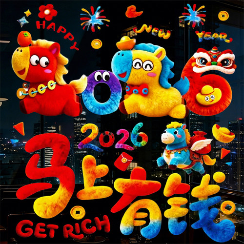 央妈甄选新年贴纸【热销100W+】