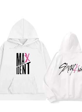 skzoo专辑maxident海报文字应援打歌服 韩知城潮流连帽衫上衣外套