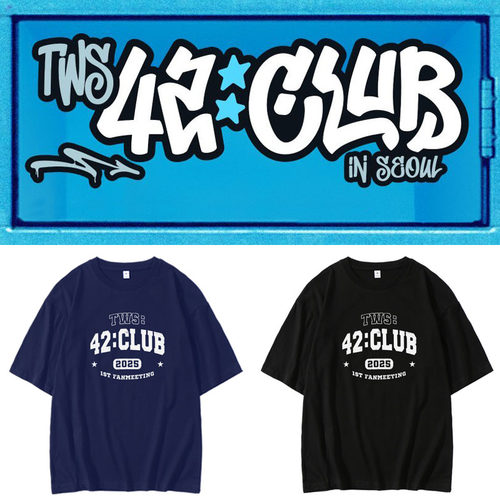 TWS2025FANMEETING演唱会同款宽松纯棉圆领短袖T恤男女夏装衣服