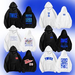 加绒大帽衫 FOR连帽外套女2025新款 兔瓦斯 twice香港演唱会THIS