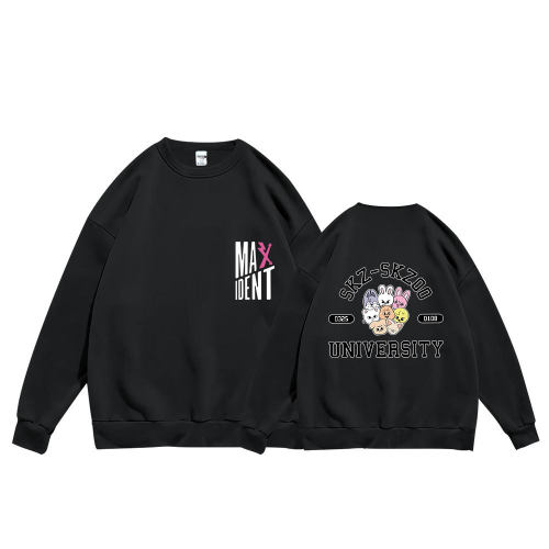 skzoo联名卡通圆领卫衣stray kids新专辑MAXIDENT同款应援服长袖