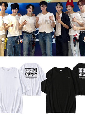 RIIZE演唱会RIIZING LOUD同款短袖T恤宽松印花纯棉圆领应援衣服