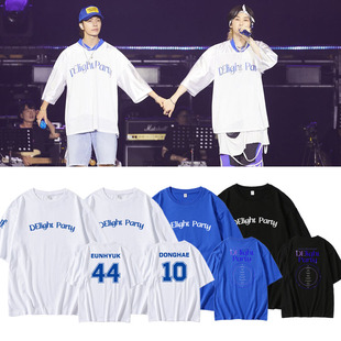 SuperJunior D&E演唱会银赫李东海DElightParty同款短袖衣服T恤