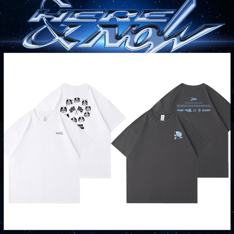 2025ZB1演唱会周边短袖T恤230g重磅纯棉宽松印花打歌服