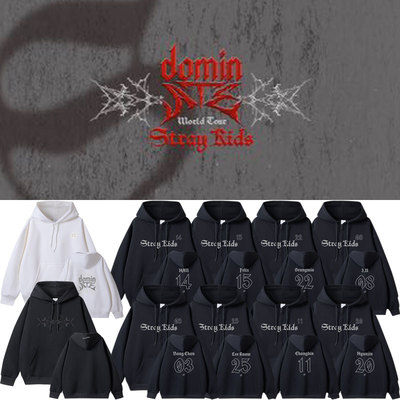 StrayKids2025世巡演唱会dominATE日本场周边同款衣服卫衣服开衫
