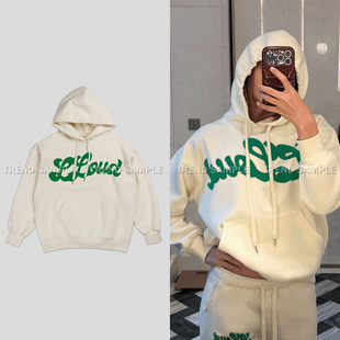 BLACKPINK LISA周边同款连帽运动衫男女时尚宽松印花厚棉T外套上